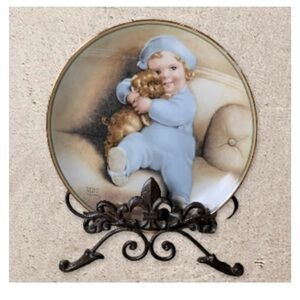 Bessie Pease Gutmann Collector Plate, "Going to Town” A Child’s Best Friend” 8.5